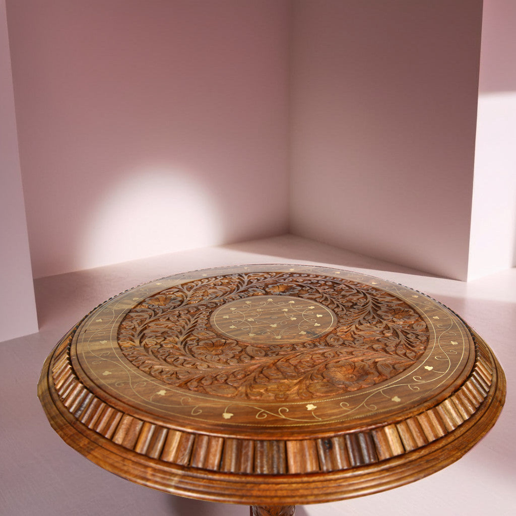 Table Antique Handmade | Carved Wood Coffee Table | Elegant & Unique Design