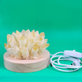 NaturalRaw Citrine Phantom Cluster color Changing nighltight