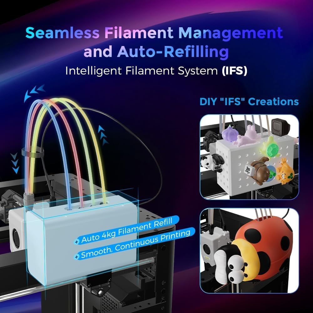 FLASHFORGE AD5X Upgraded Multi-Color 3D Printer CoreXY High-Speed Auto Refill US