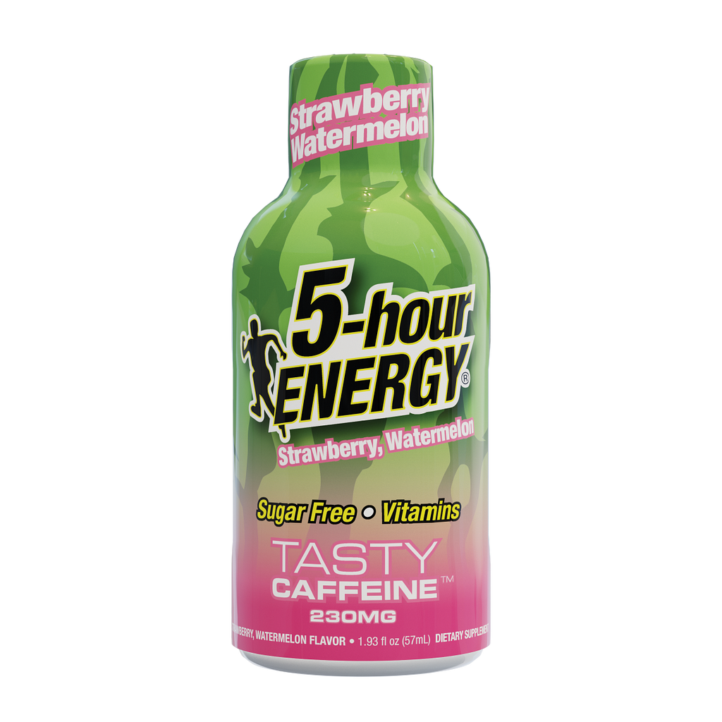 24 Pack 5-hour ENERGY Extra Strength Shots, Strawberry Watermelon Flavor Flavor, 1.93 Fl Oz